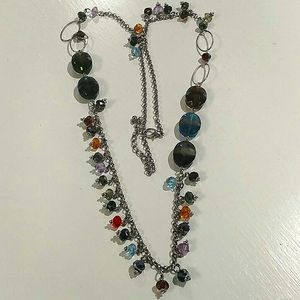 Multi Color Beaded Long Necklace